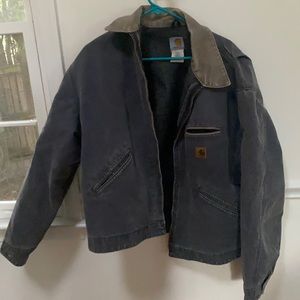 CARHARTT 
RELAXED FIT DUCK BLANKET-LINED DETROIT JACKET